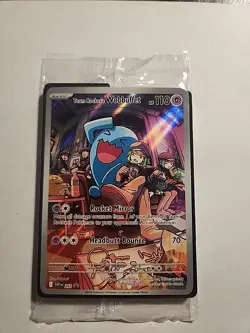 Team Rockets Wobbuffet Promo Card 203 Sealed Black Star Promo - Image 1