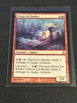 Magic the Gathering Saviors of Kamigawa Ghost Lit Raider - Image 1