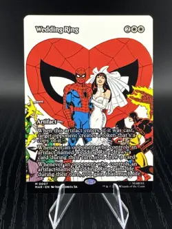 Wedding Ring Magic The Gathering Spider-Man Mythic Rare Borderless Artifact 0007 - Image 1