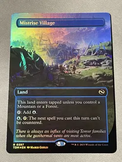 Mistrise Village Borderless FOIL MTG Tarkir Dragonstorm NM - Image 1