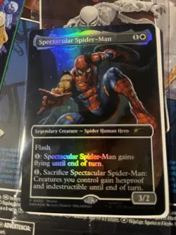 Magic the Gathering Battle Damaged Spectacular Spider-Man MtG Marvel Legends - Image 1