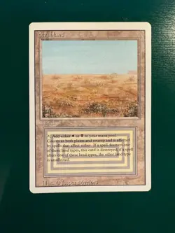 MTG - Scrubland - Revised - 1994 - EX - Image 1