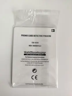 Pokemon TCG - Detective Pikachu SM190 Black Star Promo Stamped Sealed - Image 2