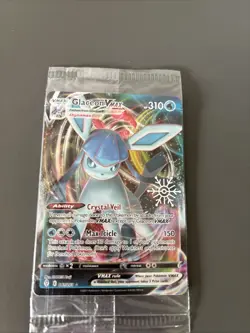 Pokemon TCG Glaceon VMAX Snowflake Stamp Evolving Skies 041/203 Holo Ultra Rare - Image 1