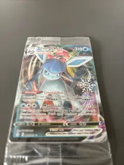 Pokemon TCG Glaceon VMAX Snowflake Stamp Evolving Skies 041/203 Holo Ultra Rare - Image 2