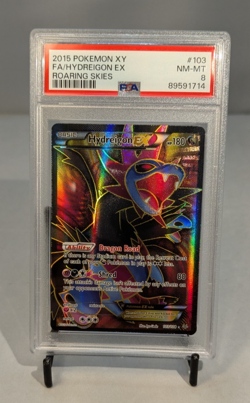 2015 Pokemon XY Roaring Skies Hydreigon EX Full Art #103 PSA 8 - Image 1