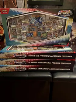 Pokemon Lucario Ex & Tyranitar Ex Premium Collection BRAND NEW SEALED 4 Boxes - Image 1