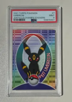 Pokemon TOPPS - Johto Leauge Champions - Sticker Umbreon - PSA9 pop14 - Image 1