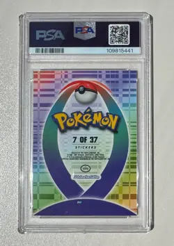 Pokemon TOPPS - Johto Leauge Champions - Sticker Umbreon - PSA9 pop14 - Image 2