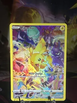 Pikachu #160 Crown Zenith Pokemon TCG - Full Art Secret Rare Holo Near Mint NM - Image 1