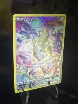 Pikachu #160 Crown Zenith Pokemon TCG - Full Art Secret Rare Holo Near Mint NM - Image 3
