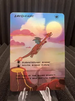 Zardichar (Charizard) 1/2 - 1st Edition Pokederp First Print Fan Art - Pokemon - Image 1