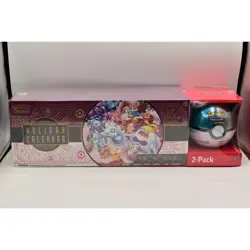 Pokemon 2025 Holiday Calendar Pokeball Costco Bundle Lunar Ball Sealed Limited - Image 2