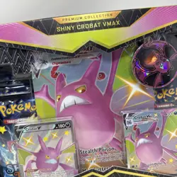 Pokemon TCG: Shining Fates Premium Collection Set Shiny Crobat VMAX Brand New! - Image 2
