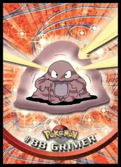 Topps Pokemon Grimer #88 1999 TV Animation Edition Non Holo Blue Logo NM - Image 1
