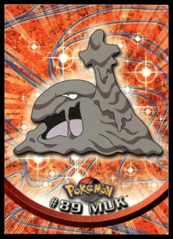 Topps Pokemon Muk #89 1999 TV Animation Edition Non Holo Blue Logo LP - Image 1