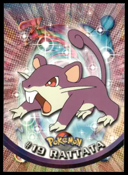 Topps Pokemon Rattata #19 2000 TV Animation Edition Non Holo Blue Logo LP - Image 1