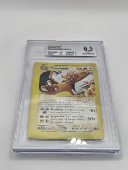 BGS 6.5 Charizard 146/144 Pokemon Skyridge Reverse Holo Crystal Charizard - Image 2