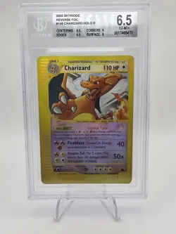 BGS 6.5 Charizard 146/144 Pokemon Skyridge Reverse Holo Crystal Charizard - Image 4