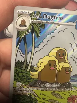 Pokemon TCG Alolan Dugtrio 208/191 Illustration Rare Surging Sparks NM - Image 2