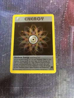 Pokemon TCG Team Rocket Rainbow Energy 17/82 Holo Rare - Image 1