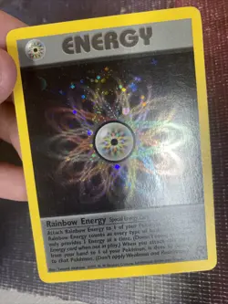 Pokemon TCG Team Rocket Rainbow Energy 17/82 Holo Rare - Image 3