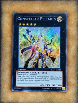 Yugioh Constellar Pleiades HA07-EN022 Secret Rare 1st Ed NM - Image 1