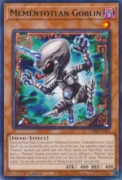 Yugioh! Mementotlan Goblin - VASM-EN007 - Rare - 1st Edition Near Mint, English - Image 1
