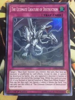 Yugioh: The Ultimate Creature Of Destruction - LED3-EN005 Super Rare 1st Ed NM - Image 1