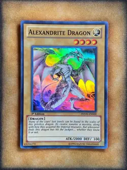 Yugioh Alexandrite Dragon PHSW-EN000 Super Rare 1st Ed NM - Image 1