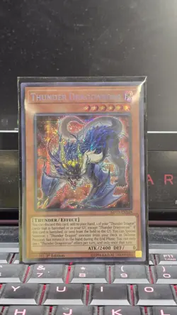 *** THUNDER DRAGONROAR *** PRISMATIC SECRET RARE MP19-EN169 YUGIOH! - Image 1