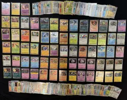 BIG Lot Foil Holos Pokemon Cards TCG 68 Rare 30 uncommon 60 common in sleeves - Image 1