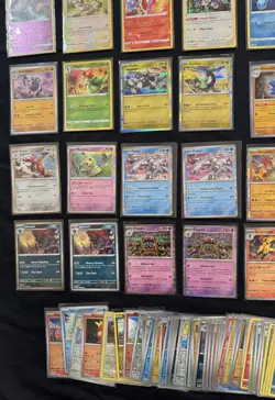 BIG Lot Foil Holos Pokemon Cards TCG 68 Rare 30 uncommon 60 common in sleeves - Image 5
