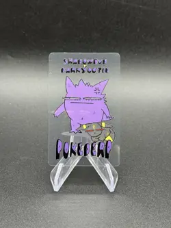 Pokederp Clear Card Shadowbud & Darkyootie Gengar & Umbreon Super Limited Derpy - Image 1