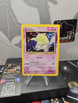 4th Print Drowzee 49/102 Base Set Non Holo Rare Pokemon Card 1999-2000 NM-Mint - Image 1