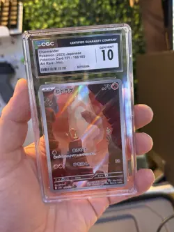 CGC 10 Charmander 168/165 AR 151 sv2a Japanese Pokemon Card - Image 1