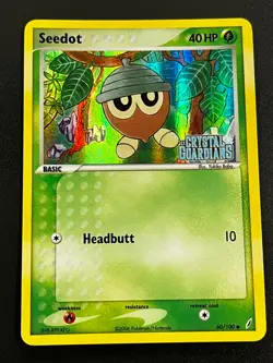 Seedot 60/100 - EX Crystal Guardians Stamped Reverse Holo Pokemon Card LP - Image 1