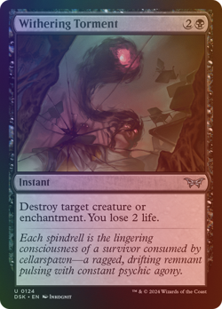Withering Torment - DSK #124 | FOIL | NM | MTG - Image 1