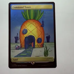 Magic The Gathering Mtg Foil Command Tower SpongeBob Secret Lair Near Mint - Image 1