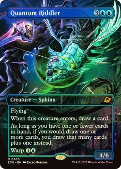 MTG - Quantum Riddler - Borderless Foil - Edge of Eternities - Magic - Image 1