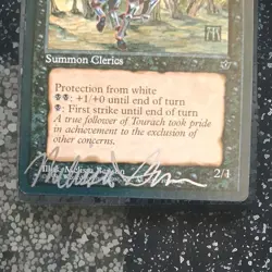 Silver Signed Order of the Ebon Hand Fallen Empires Art Melissa Benson 1994 MTG - Image 3
