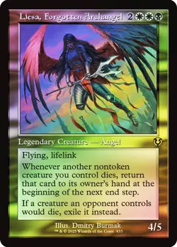 MTG FOIL Liesa, Forgotten Archangel Retro Frame - Innistrad Remastered #433 - Image 1