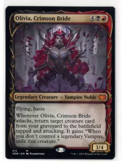 MtG VOW Olivia, Crimson Bride #315 Showcase Non-Foil - Image 1