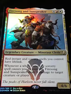 Firesong and Sunspeaker Promo FOIL , MM , Light play , MTG , FREE SHIPPING - Image 2