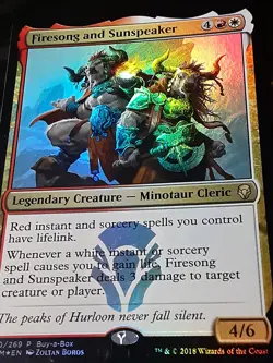 Firesong and Sunspeaker Promo FOIL , MM , Light play , MTG , FREE SHIPPING - Image 3