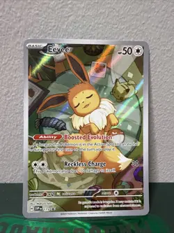 Pokemon Prismatic Evolution Eevee 173 Black Star Promos Illustration Rare NM - Image 1
