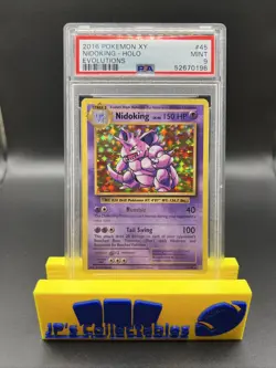 2016 Pokemon XY Evolutions 45/108 Nidoking Holo PSA 9 MINT - Image 1