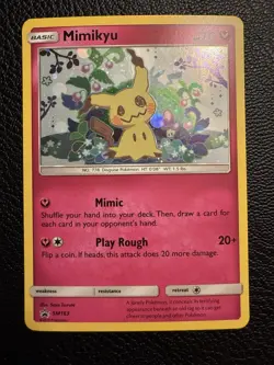 Mimikyu Sun & Moon Black Star Promo SM163 Holo Team Up Pokemon TCG - Image 3