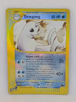 Dewgong 7/144 Skyridge Reverse Holo Rare Pokemon TCG Nintendo e-reader vintage - Image 1