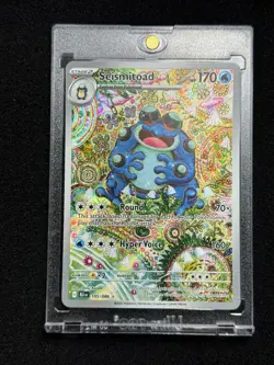 Pokemon TCG Seismitoad IR Foil Black Bolt 105/086 (English) NM PACK FRESH - Image 1